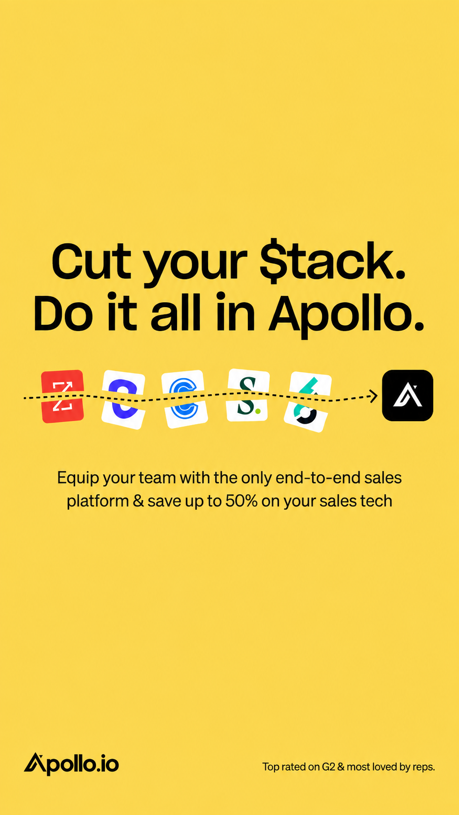 Apollo campaign creative: stack